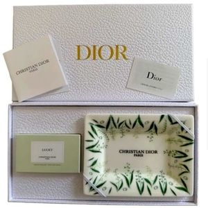 Dior soap and dish set